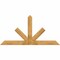 Ekena Millwork Saratoga Rough Sawn Timber Gable Bracket, Western Red Cedar, 84"W x 42"H x 4"D x 6"F, 12/12 Pitch GBW084X42X0406SAR00RWR - alternate 1
